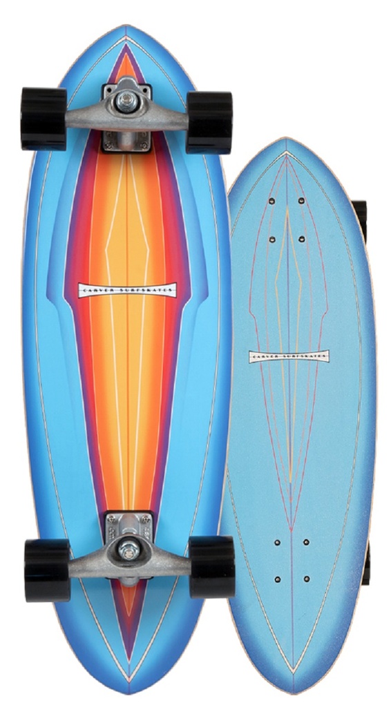 Surf Skate Carver Blue Haze 31" 2022 - Complete