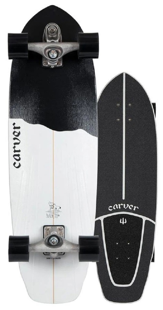 Surf Skate Carver Black Tip 32.5" 2021 - Complete