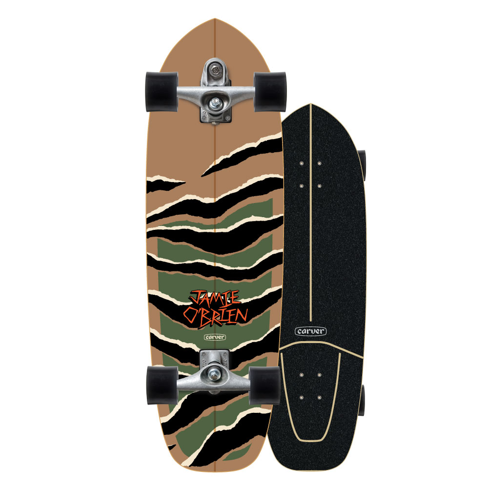 Surf Skate Carver Job Camo Tiger 33" 2022 - Complete