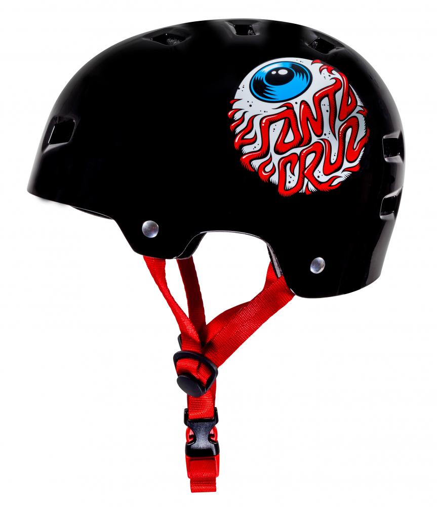 Skateboard helmet Bullet X Santa Cruz Eyeball Youth Gloss Black 2023 