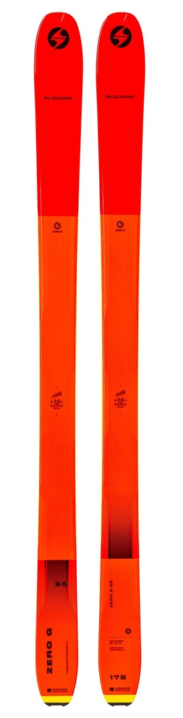 SKi Blizzard Zero G 095 Flat Orange 2022 