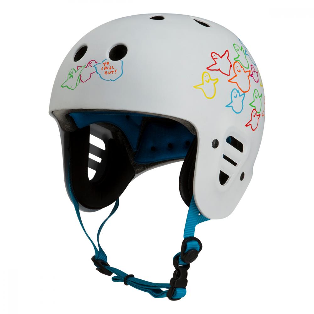 Casque de skateboard Pro-tec Full Cut Cert Gonz Animal Bird White 2023 