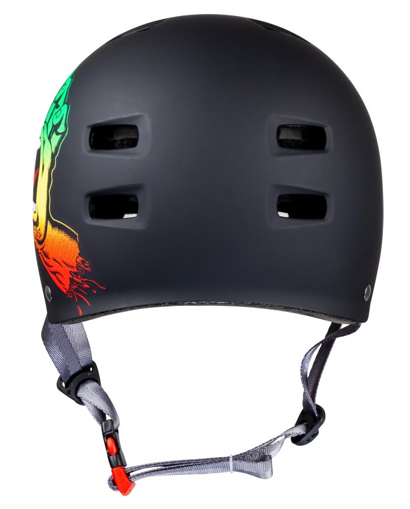 Skateboard-Helm Bullet X Santa Cruz Black Rasta 2023 