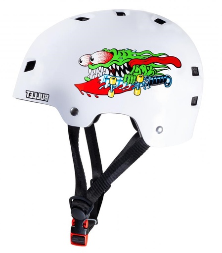 Skateboard helmet Bullet X Santa Cruz Slasher Youth Gloss White 2023 