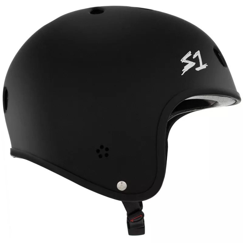 Skateboard helmet S-One Retro Lifer Black Matte 2024 