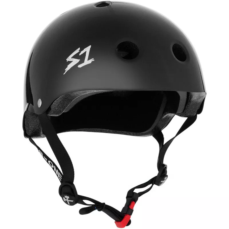 Skateboard helmet S-One Mini Lifer Black Gloss 2024 