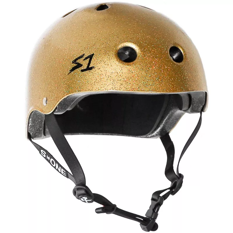 Skateboard helmet S-One Lifer Gold Gloss Glitter 2024 