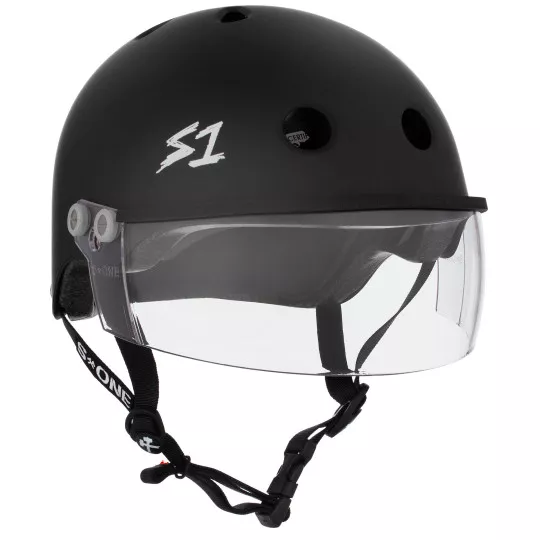 Skateboard helmet S-One Lifer Visor Black Matte 2024 