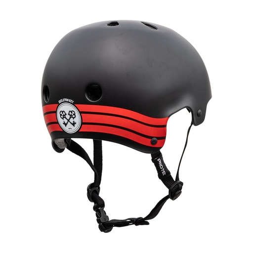 Skateboard helmet Pro-tec Old School Cert Skeleton Key Black/Red 2020 