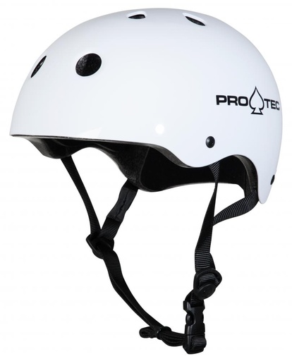 Skateboard-Helm Pro-tec Classic Certified Gloss White 2023 